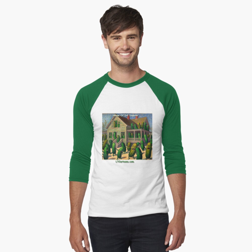 Item preview, Baseball ¾ Sleeve T-Shirt designed and sold by ltcartoons.