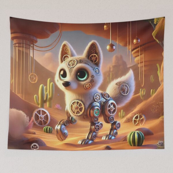 Item preview, Steampunk Desert Wolf designed and sold by Sillytoe.