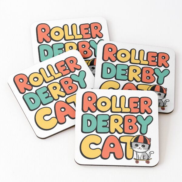 Item preview, roller derby cat designed and sold by Ismartista.