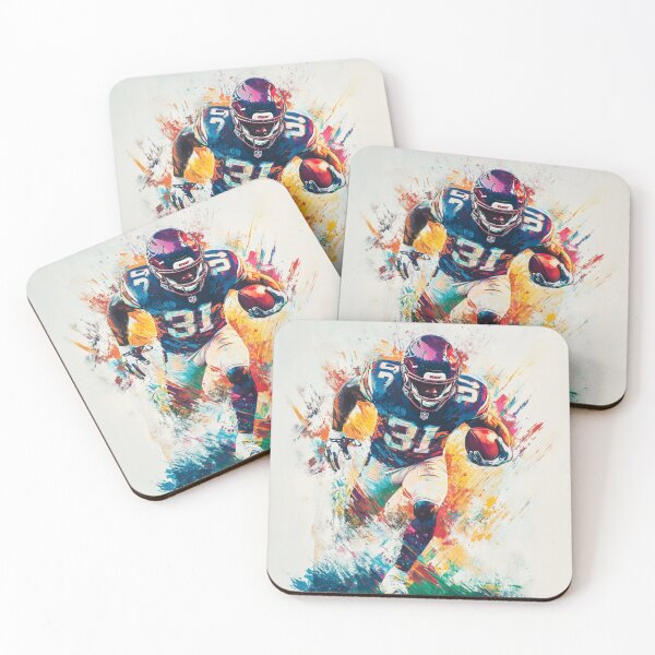 Item preview, American Footballer vibrant colours abstract Active Outdoors Inspired Art designed and sold by CDC40.