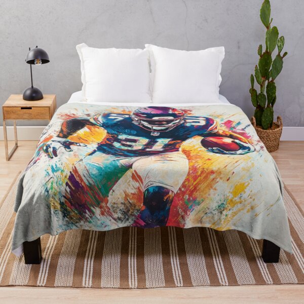 Item preview, American Footballer vibrant colours abstract Active Outdoors Inspired Art designed and sold by CDC40.