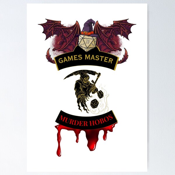 Item preview, Games Master. Murder Hobos. Biker Style Patch  designed and sold by Ferndragons.