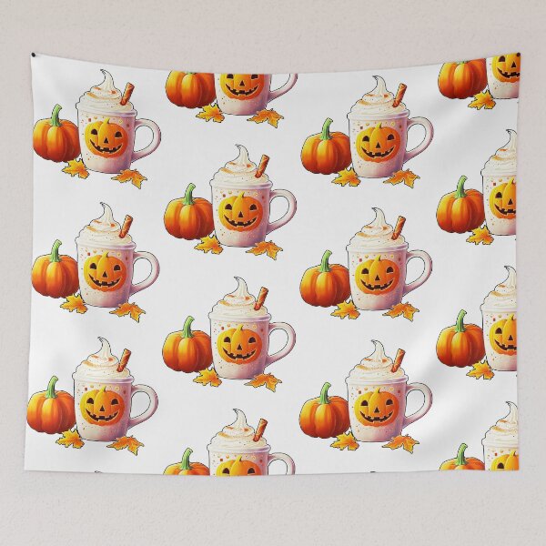 Item preview, Cozy Pumpkin Spice Latte | Cute Mug with Halloween Pumpkins | cozy Fall Aesthetic  designed and sold by ShopWithDreams.