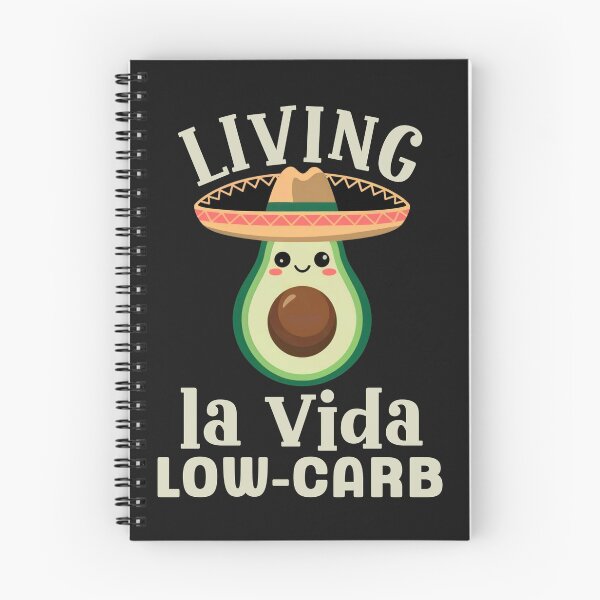 Item preview, Living La Vida Low-Carb Avocado Keto Humor designed and sold by Anniko Art Studio.