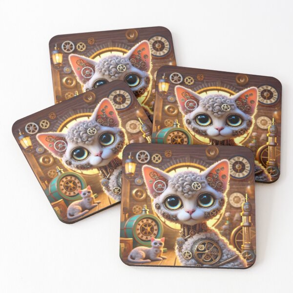 Item preview, Steampunk Devon Rex designed and sold by Sillytoe.