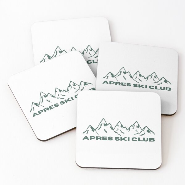 Item preview, Apres Ski Club Mountain (hunter green) designed and sold by Magnolia Valley Art.