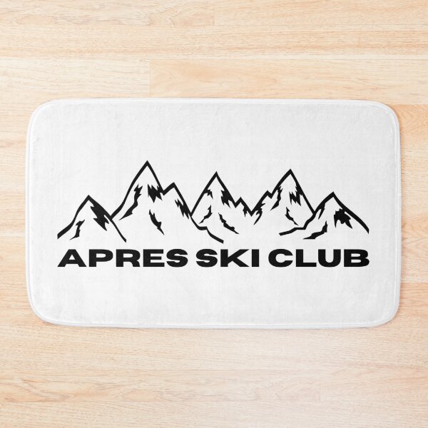 Item preview, Apres Ski Club Mountain (black) designed and sold by Magnolia Valley Art.