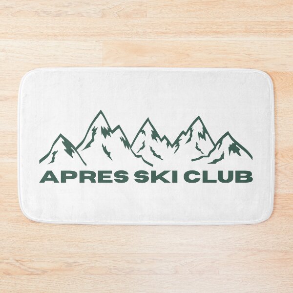 Item preview, Apres Ski Club Mountain (hunter green) designed and sold by Magnolia Valley Art.