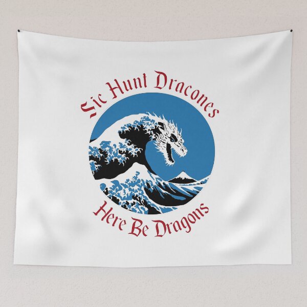 Item preview, Sic Hunt Dracones (Great Dragon Off Kanagawa) designed and sold by Young Design Lab.