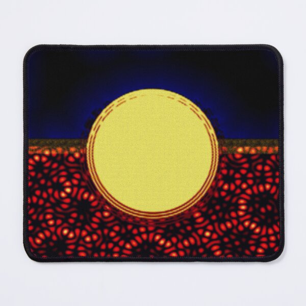 Item preview, ATTRACTIVE ARTISTIC EXPRESSION OF THE AUSTRALIAN ABORIGINAL FLAG WITH CIRCLES DOTS AND CLOUDS. designed and sold by Ralek.
