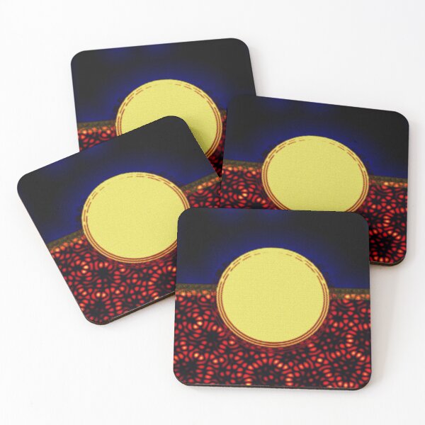 Item preview, ATTRACTIVE ARTISTIC EXPRESSION OF THE AUSTRALIAN ABORIGINAL FLAG WITH CIRCLES DOTS AND CLOUDS. designed and sold by Ralek.