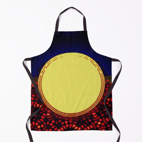 Item preview, ATTRACTIVE ARTISTIC EXPRESSION OF THE AUSTRALIAN ABORIGINAL FLAG WITH CIRCLES DOTS AND CLOUDS. designed and sold by Ralek.