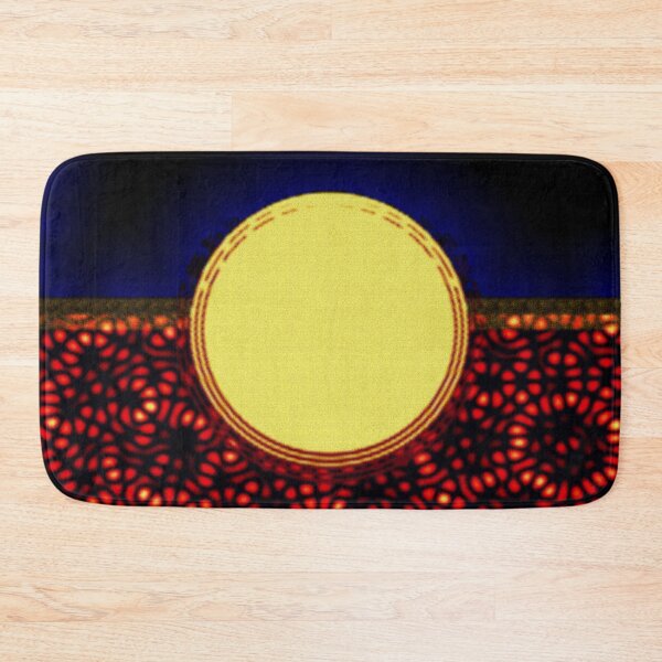 Item preview, ATTRACTIVE ARTISTIC EXPRESSION OF THE AUSTRALIAN ABORIGINAL FLAG WITH CIRCLES DOTS AND CLOUDS. designed and sold by Ralek.