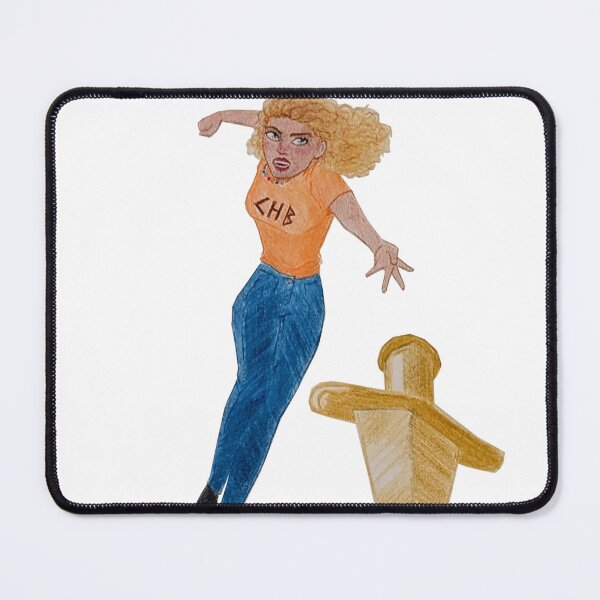 Item preview, annabeth chase throwing her knife designed and sold by Art in Exile.