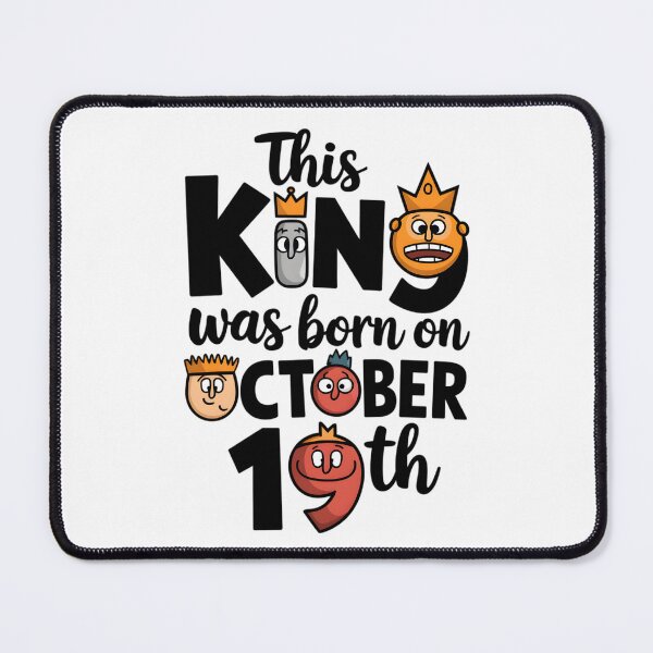 Item preview, this king was born on october 19th  designed and sold by Ismartista.