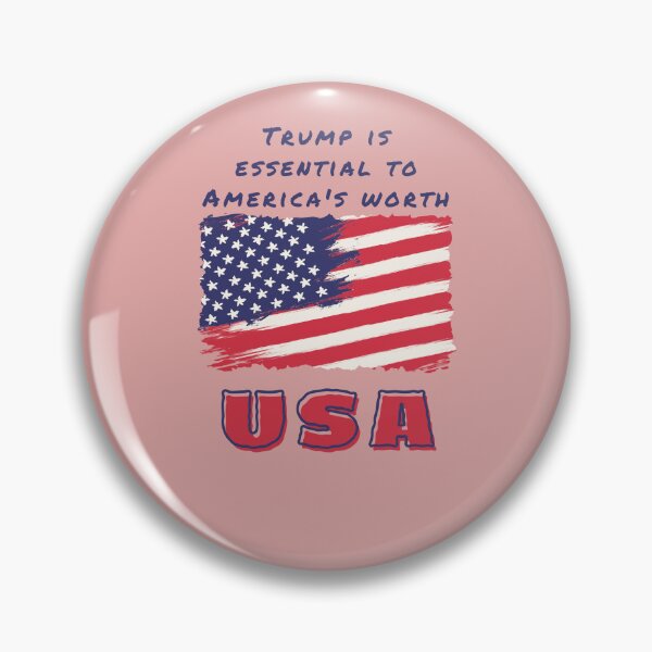 Item preview, America Holds No Value Without TRUMP: Flag & Lettering designed and sold by EducaPro.