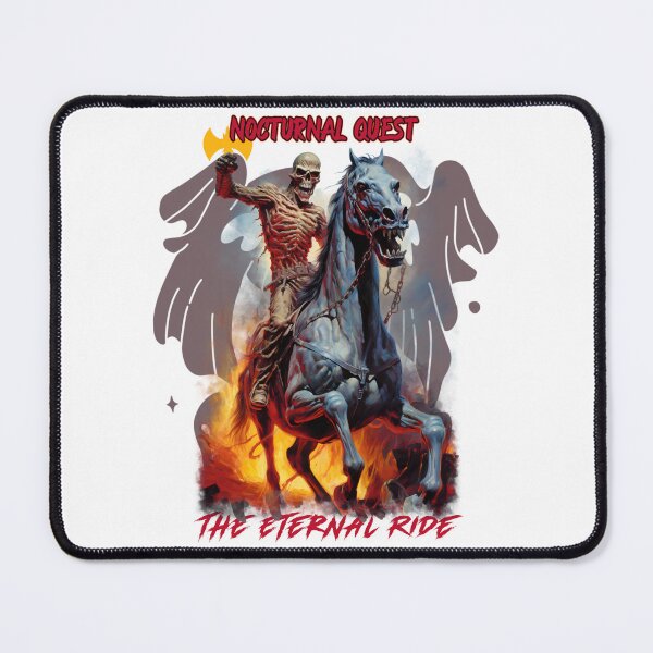 Item preview, Nocturnal Quest – The Eternal Ride | Undead Horse Rider Adventure Rider Design designed and sold by Pansies1.