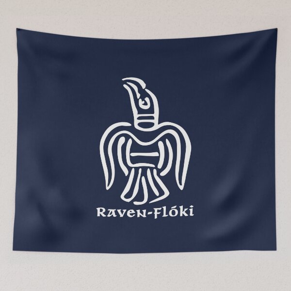 Item preview, RAVEN FLOKI. HRAFNA FLOKI. WHITE. designed and sold by 5hertz.