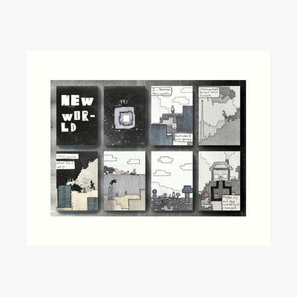 Item preview, New World Zine Print designed and sold by Henepp.