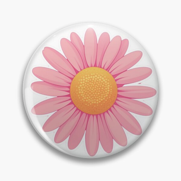 Item preview, LIGHT PINK RETRO DAISY STICKER designed and sold by Arts4U.
