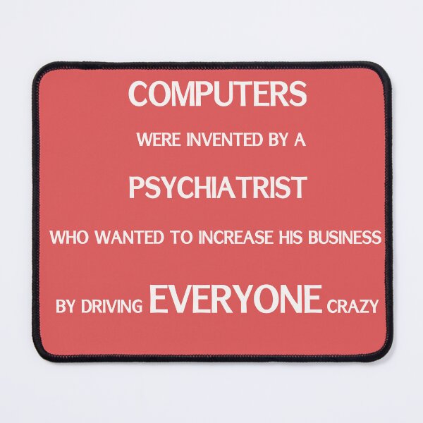 Item preview, Computers drive people crazy (in white) designed and sold by sparkysrandom.