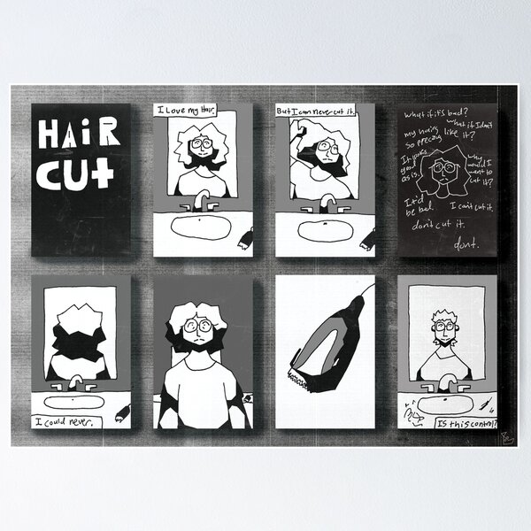 Item preview, Haircut Zine Print designed and sold by Henepp.