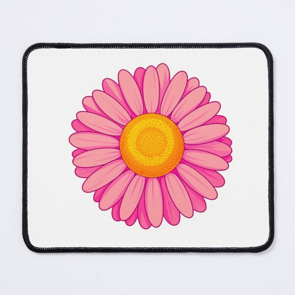 Item preview, HOT PINK RETRO PINK DAISY STICKER designed and sold by Arts4U.