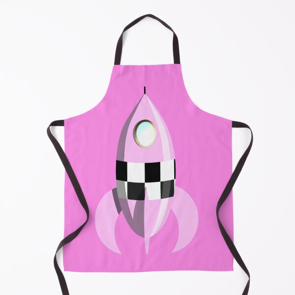 Item preview, Pink Retro Futuristic Space Rocket designed and sold by Ravvick.