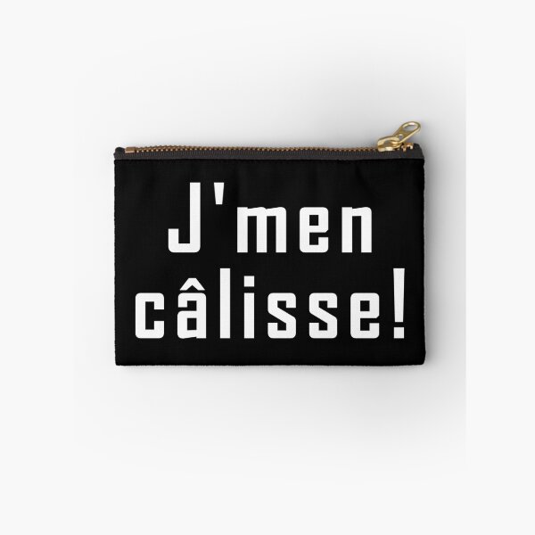 Item preview, j'men câlisse - white text design designed and sold by EmeraldeaArt.