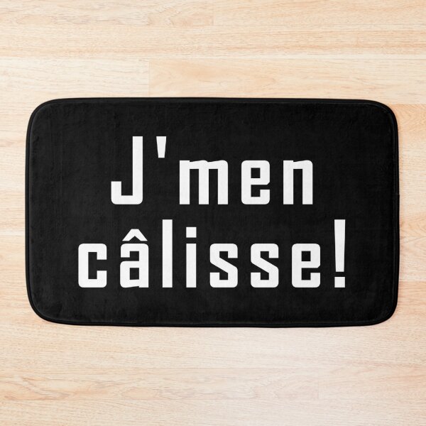 Item preview, j'men câlisse - white text design designed and sold by EmeraldeaArt.