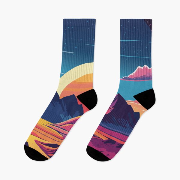 Artikelvorschau, Retro Neon Wüstenlandschaft entworfen und verkauft von CosioInc.