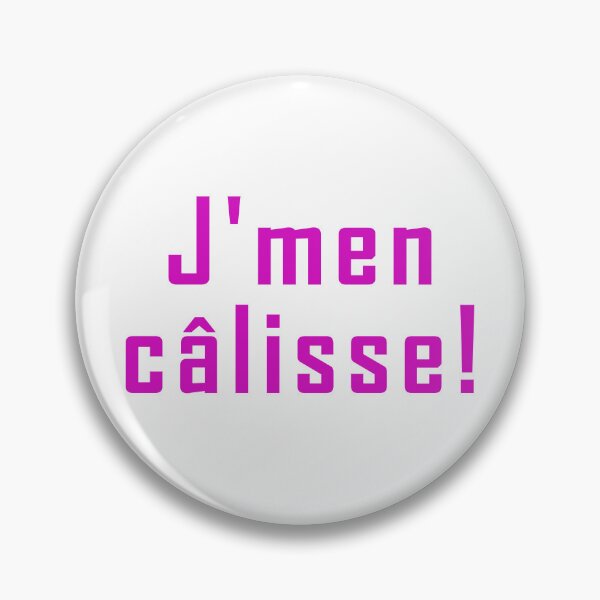 Item preview, j'men câlisse - pink text design designed and sold by EmeraldeaArt.