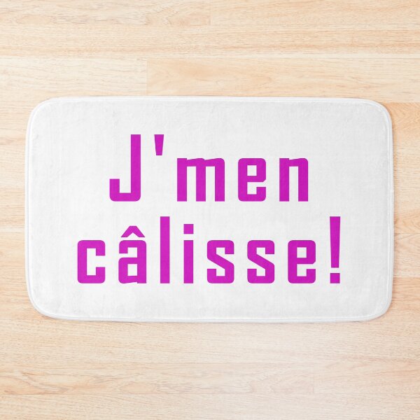 Item preview, j'men câlisse - pink text design designed and sold by EmeraldeaArt.