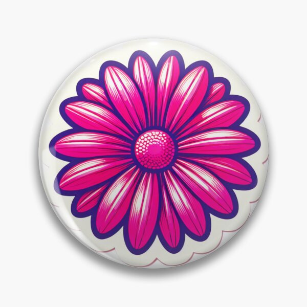 Item preview, HOT PINK RETRO DAISY MAGENTA FLOWER LOTS OF PETALS designed and sold by Arts4U.