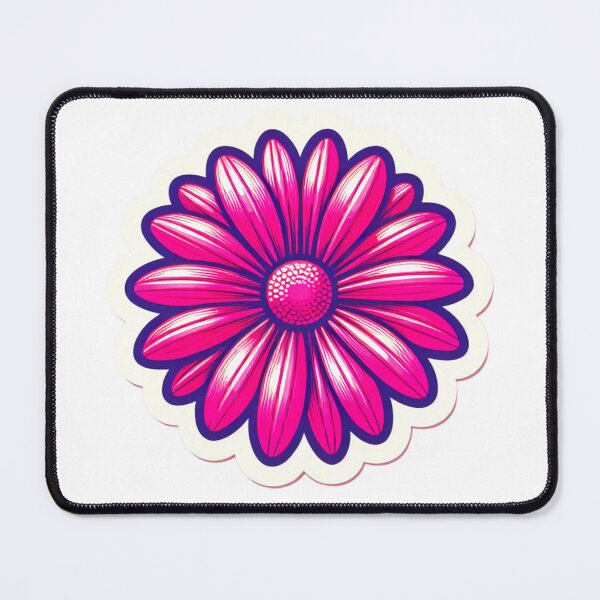 Item preview, HOT PINK RETRO DAISY MAGENTA FLOWER LOTS OF PETALS designed and sold by Arts4U.