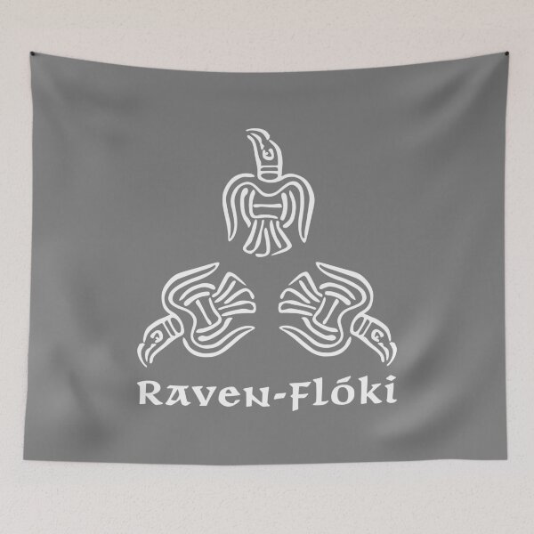 Item preview, RAVEN FLOKI. 3 RAVEN DESIGN. WHITE. designed and sold by 5hertz.