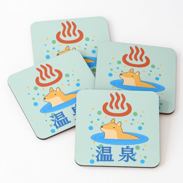 Item preview, Kawaii Shiba Inu Dog Onsen Japan Hot Spring Bath Meme Retro Art Anime designed and sold by Marinaaa010.