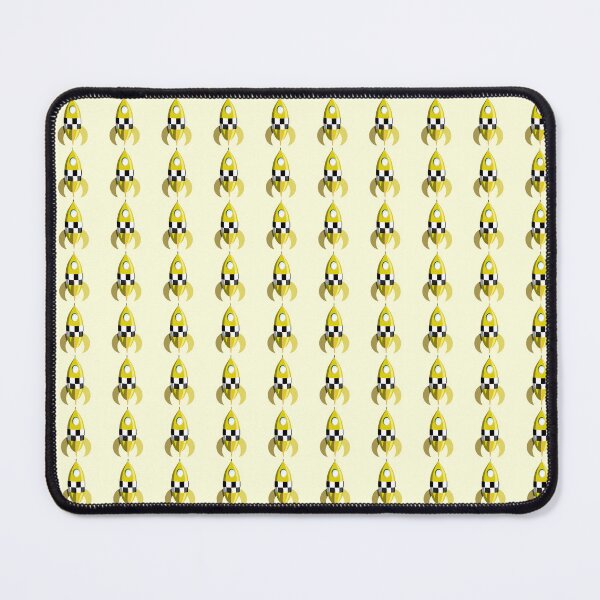 Item preview, Yellow Retro Futuristic Space Rocket designed and sold by Ravvick.