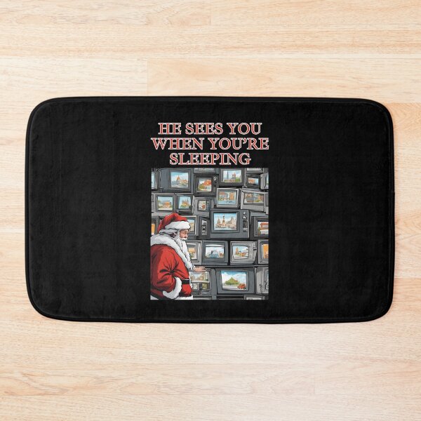 Item preview, He Sees You When You're Sleeping - Santa Claus North Pole CCTVs designed and sold by signshirtz.