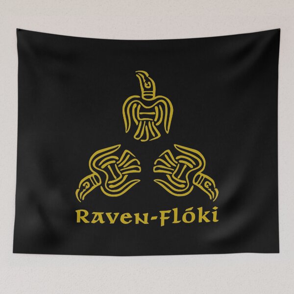 Item preview, RAVEN FLOKI. 3 RAVEN DESIGN. GOLD..ISH. designed and sold by 5hertz.