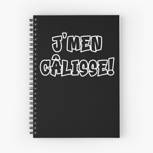 Item preview,  j'men câlisse - graffiti style white text design designed and sold by EmeraldeaArt.