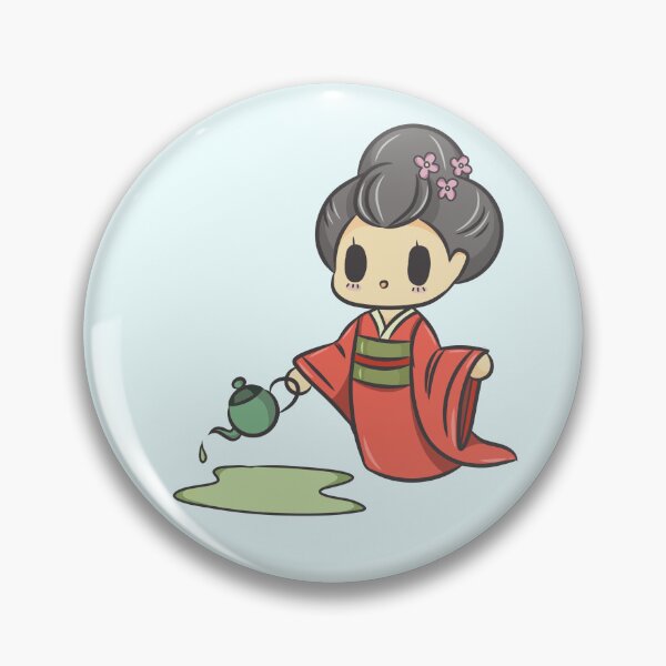 Item preview, Clumsy Geisha Spilling Tea designed and sold by Lullaby123.