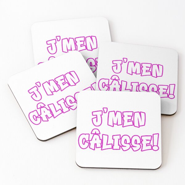 Item preview, j'men câlisse - graffiti style pink text design designed and sold by EmeraldeaArt.