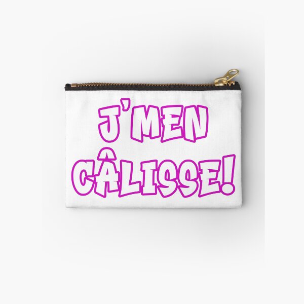 Item preview, j'men câlisse - graffiti style pink text design designed and sold by EmeraldeaArt.