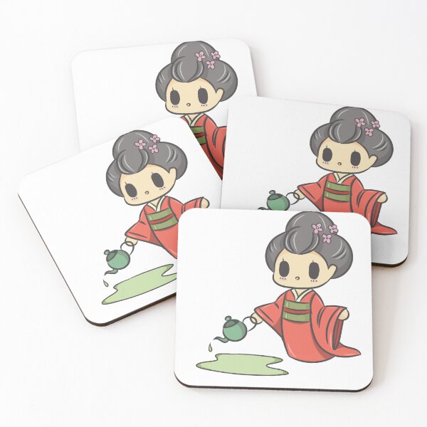 Item preview, Clumsy Geisha Spilling Tea designed and sold by Lullaby123.
