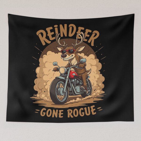 Item preview, Christmas Reindeer Gone Rogue Christmas Adventure designed and sold by HolidayT-Shirts.