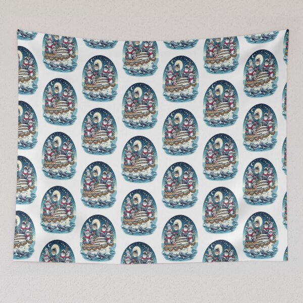 Item preview, Merry cozy sea Christmas on a yacht at sea,RBCozyHolidays,CozyHolidays designed and sold by Expressions-Sel.