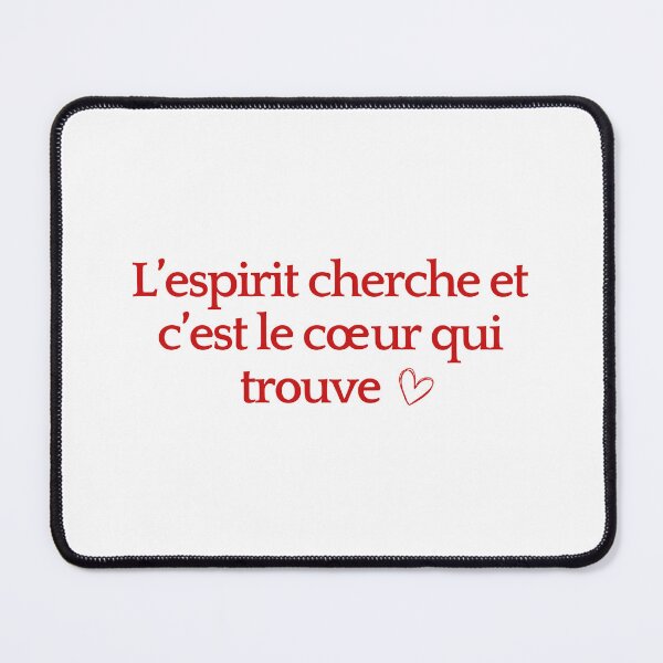 Item preview, L’espirit cherche et c’est le coeur qui trouve <3 designed and sold by Rocky Designs.