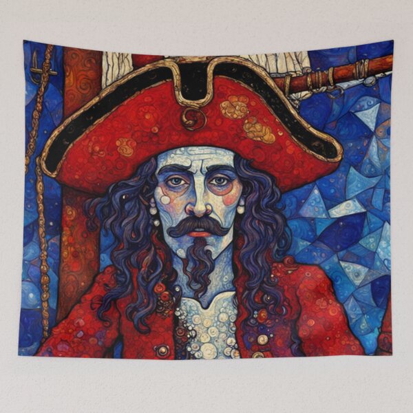 Item preview, Abstract Colorful Pirate Art designed and sold by TheDarkWardrobe.