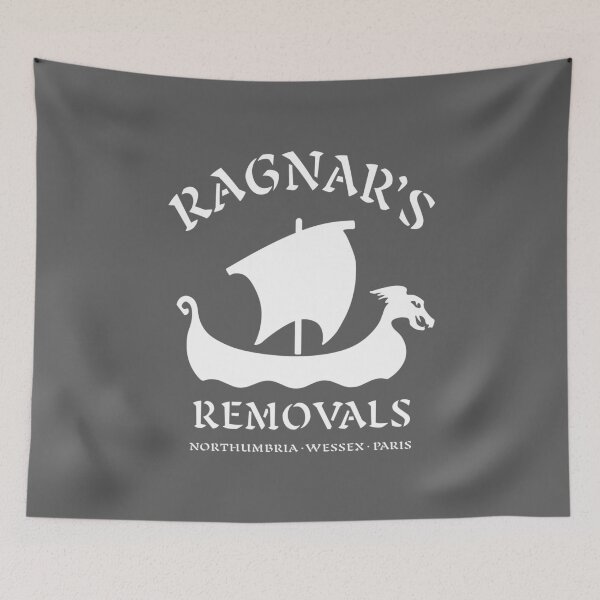 Item preview, RAGNAR'S REMOVALS. NORTHUMBRIA WESSEX PARIS. WHITE. designed and sold by 5hertz.